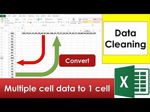Combine Multiple Cells into One (Comma-Separated) & Split Cell into Multiple Cells#excel