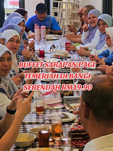 Port Buffet sarapan pagi TERMERIAH & TERMURAH di BANGI !!! harga serendah RM19.90 je. makan pulak tepi tasik. Ada lebih 50 menu setiap hari, termasuk lah makanan klasik melayu. Makan Lah sepuas²nya UNLIMITED !!! LAKE HOUSE BANGI 📍TAMAN TASIK CEMPAKA BANDAR BARU BANGI SELANGOR @Lake House Bangi #sarapanpagi #bangi #makansedap #makanmurah #buffetbreakfast