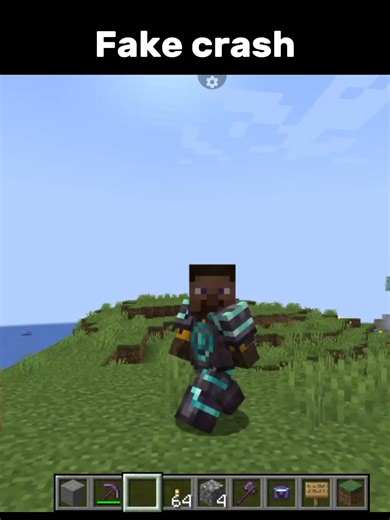 _Fake crash Minecraft.... #minecraft #memes #funny