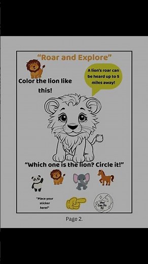 "My Cute Jungle Coloring Book" #PrintableColoringPages #JungleAnimals #InstantDownload