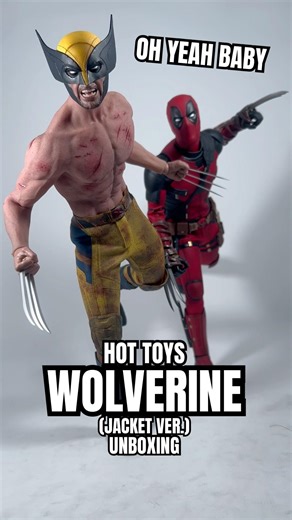 Shirtless and Sweaty. Count Me In…Hot Toys Wolverine (Jacket) Unboxing #wolverine #deadpool #mcu
