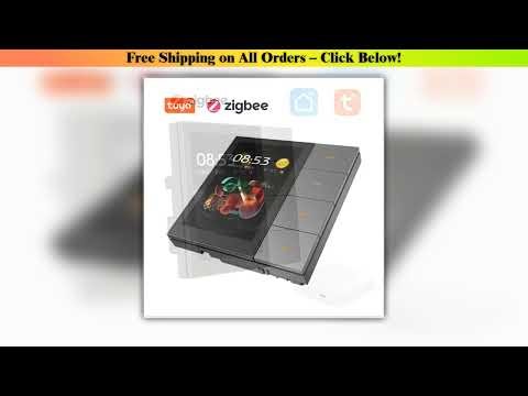 F3-pro Tuya Smart Central Control Panel ZigBee Wall Switch Home Automation Electric Dimmer