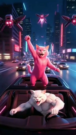 Cat Hero Fights for Love | Epic Anime-Style Battle #catheroes #actioncouple #romanticaction #shorts