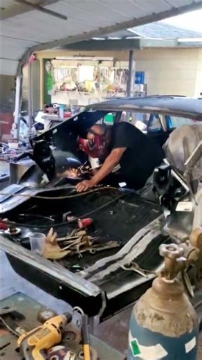 1972 Chevy Nova restoration. Please like and follow! #carrestorationproject #automobile #welding