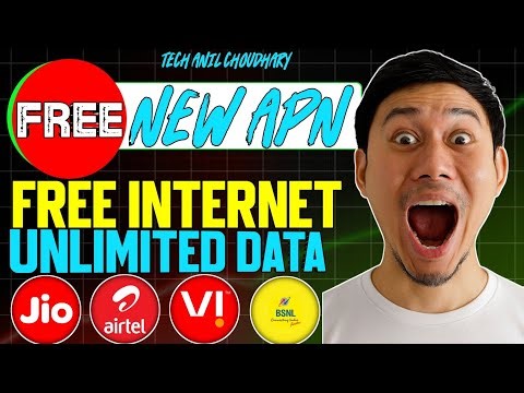 New Trick jio, airtel, vi, 5G free internet Apn 2025 | apn free internet 2025| Tech anil