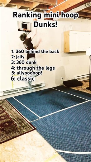 Ranking best mini hoop dunks! #basketball #fyp #trending #dunks
