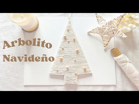 Decoración Navideña Boho: Árbol de Cartón con Macramé | Fácil y Económico | Diy Christmas decor tree