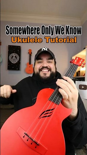 How to play ‘Somewhere Only We Know’ by Keane (Ukulele Tutorial) #shorts