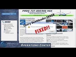 How to fix Livery Downloader error PMDG Operations center (Spanish/English)