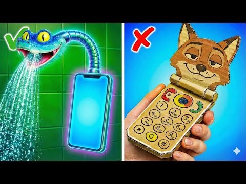 Cardboard Nick Phone VS Demon Hunters Phone? 📱😱 Zootopia 2 Paper Gamebook