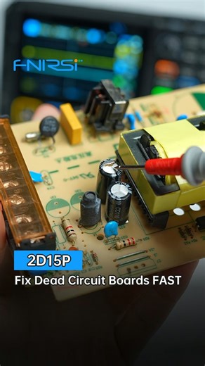 How Pros Fix Circuit Boards with an Oscilloscope Stop guessing when a circuit board fails. Look first. Smell. Ask what happened. Then measure with the right tools. 🔗 Product Link: 🌐 Office: https://fnirsi.top/3MAtw0r $15 USD OFF! 🔥 code: 2D15P15 FNIRSI 2D15P Touchscreen 2CH 100MHz Oscilloscope Multimeter DDS helps combine inspection, measurement, and signal testing in one workflow. #FNIRSI #2d15p #Oscilloscope #Multimeter #circuitboard #electronic #repair #troubleshooting | Fnirsi