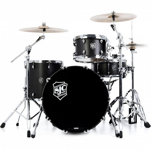 SJC Custom Drums Navigator 3-piece Shell Pack - Ghost Black