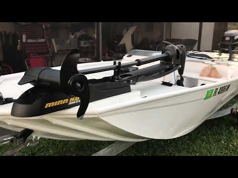 Minn Kota Maxxum installation on restored aluminum skiff