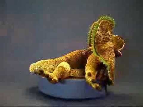 Frilled Lizard Plush Stuffed Animal Video at Anwo.com Animal World