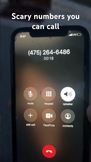 Scary numbers you can call