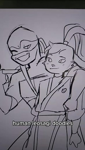 Leo and Usagi Human Fanart - Samurai Rabbit Collaboration