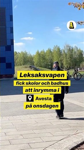 Leksaksvapen stängde skolor och badhus i Avesta