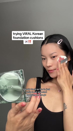 Trying Korean Foundation Cushions | Clio Skin Fixer Cushion Review