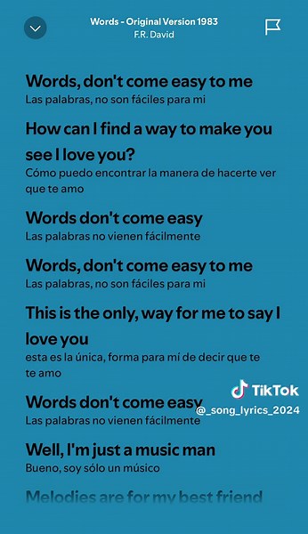 Words - F.R. David: Song Lyrics & Music