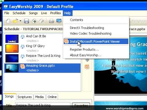 EasyWorship 2009 Training Lesson 4 - Importing & Editing PowerPoint