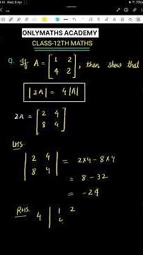 determinants class 12 maths ncert cbse l chapter 4 determinants l #determinants