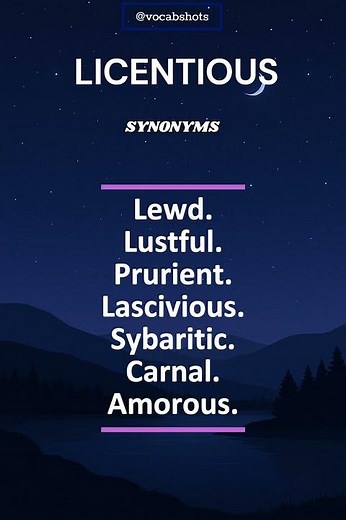 LICENTIOUS Meaning | Synonyms | Usage | Vocab Shorts #vocabshots