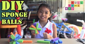 Full-Time Kid:DIY Sponge Balls