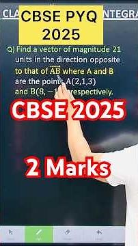 Q) Find a vector of magnitude 21 units in the direction opposite to that of (AB) ⃗ where A and B