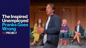 31K views · 63 reactions | A Sydney audience is not happy after they got caught up in a prank by the comedy team The Inspired Unemployed instead of the thought-provoking feminist event they thought they were going to see. | The Project | Facebook
