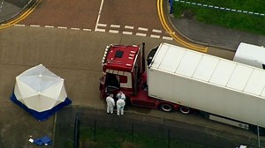 Dozens of bodies found inside truck in England