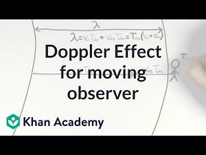 Doppler effect for a moving observer Video Lecture | Physics for MCAT
