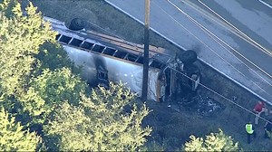 1 student dead, several injured after Mesquite ISD bus crashes, catches fire