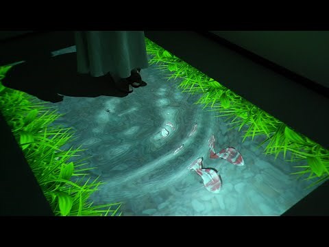 インタラクティブ映像システム ‐ 床プロジェクションマッピング①