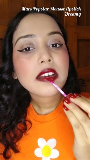 Day 11 Lip Combo | Brown Liner + Berry Red Matte Lip | Mars Cosmetics Lip Combo