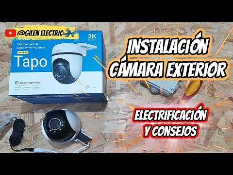 Installing an outdoor Wi-Fi surveillance camera 🎥. How to install and wire it. Tapo Security@tpli...