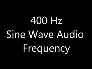 400 Hz Sine Wave Sound Frequency Tone