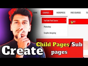 How to create subpages and child pages in WordPress | WordPress main sub-pages Kaise banaye