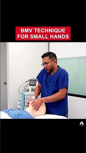 BMV Technique for Small Hands | #anesthesia #bagmaskventilation #airway