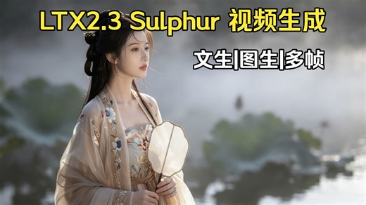 ComfyUI LTX 2.3 Sulphur2 最新最强视频生成喂饭指南