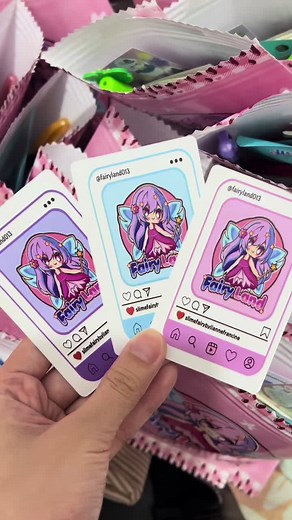 Collectible Fairy Character Cards Display