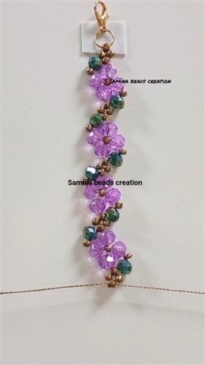 Simple & Elegant Crystal Beads Bracelet Tutorial💜✨ || Bracelet Tutorial for beginners #diy #bracelet