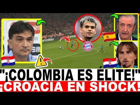 ¡BOMBAZO MUNDIAL! El DT de CROACIA se RINDE ante COLOMBIA y LUIS DÍAZ — “¡Son jugadores de ÉLITE!”