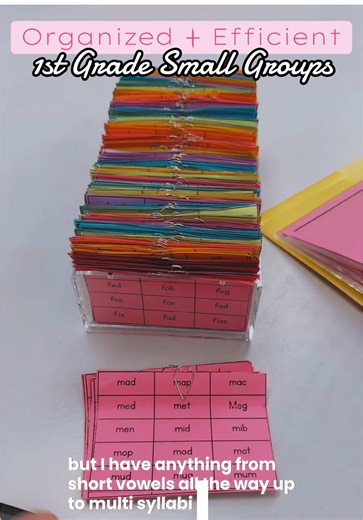 Organizing 1st Grade Small Groups for the New Year