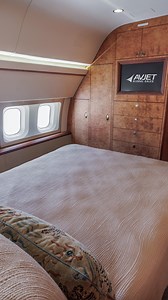 Take a tour of the 2002 Boeing Business Jet 2 ✈️ From the spacious 29-passenger configuration to the master suite with an en-suite lavatory, every inch of this aircraft is designed for luxury and comfort. This aircraft is equipped with 5 aux tanks for extended range and the ViaSat KA-Band system that keeps you connected in the sky. Ready to elevate your travel experience? Contact us at cfoulkrod@avjetgs.com to learn more. #BBJ2 #LuxuryJets #BusinessAviation #PrivateJetLife #AvjetGlobal #VVIPAirc