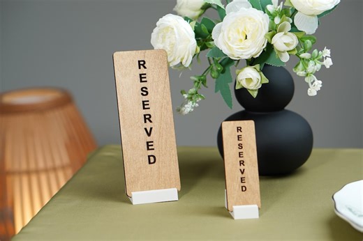 Custom Reserved Table Sign for Restaurant, Cafe, Bar. - Etsy UK