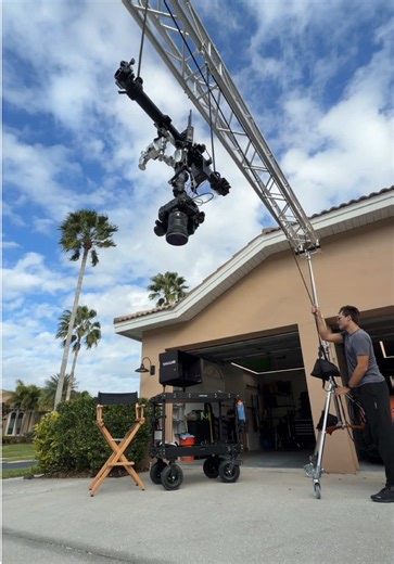 Dynamic Overhead Camera Truss Crane Shot Setup