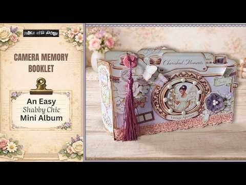 Camera Memory Booklet Tutorial | Shabby Chic Mini Album | Junk Journal Craft Project