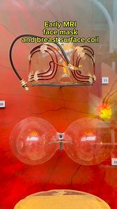 These are MRI surface coils, designed to sit close to the body to get clearer images of the face and breasts. They don’t produce radiation — they just pick up signals from your body while the MRI’s magnetic field does the work. Functional, fascinating… and a little intimidating to look at! These were used clinically in the early 1980s, mainly around 1981–1985. #reels #trending #history | Mendoza Vida Dizon