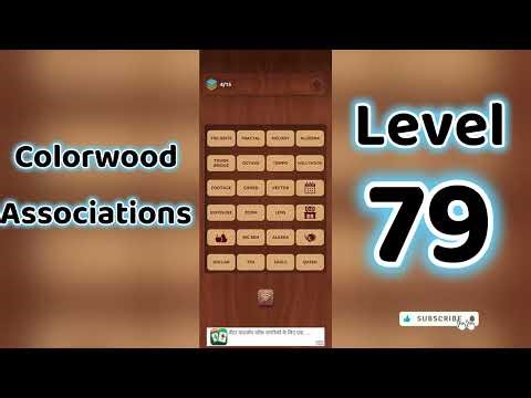 Colorwood Associations Level 79 Answers 🧩✨ | Go Answer