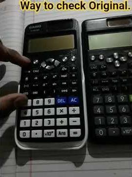 Way to check Original in fx-991EX or fx-991ES PLUS. find QR in casio calculator and test ok. #casio